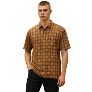 Tori Richard Shirt Men’s Size L Tropical Short Sleeve 100% Cotton Hawaii #22